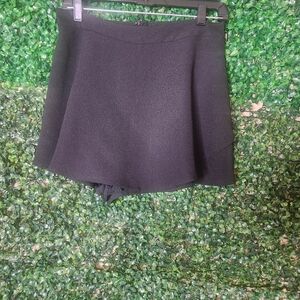 Lulus Skirt With Under Shorts Black Women Medium